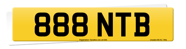 Registration number 888 NTB